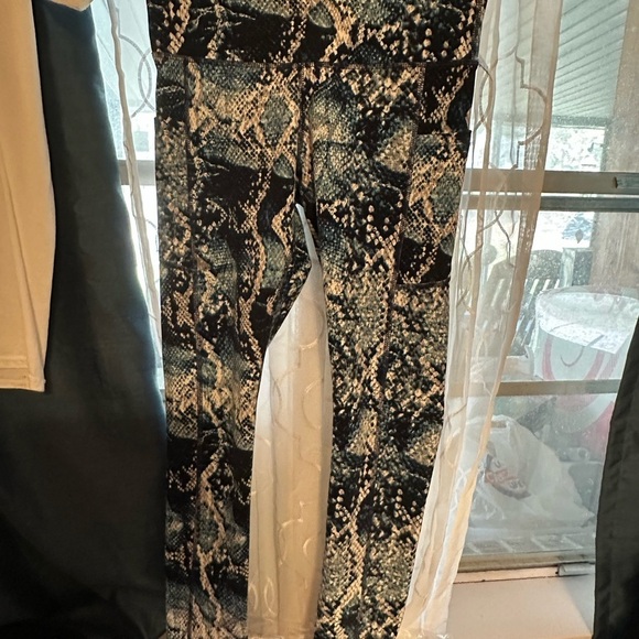 fengbay Pants - Blue Snakeskin Print Leggings